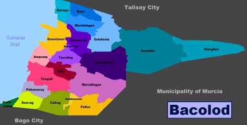 Bacolod City District Map care bacolod-city